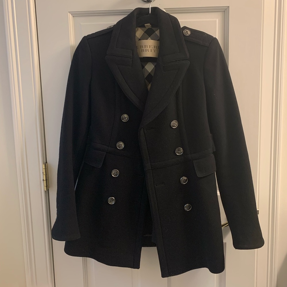 Burberry Brit Wool Pea Coat